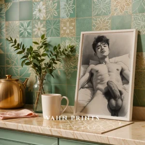 Modern Man Body Silhouette Illustration Digital