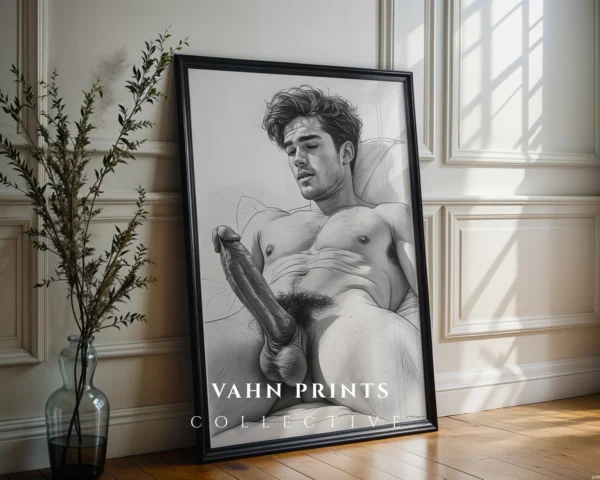 Modern Artistic Male Torso Study Wall Art