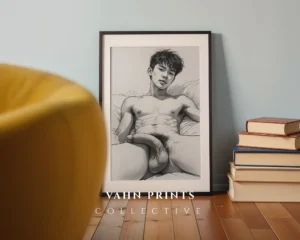 Abstract Male Body Shape Contemporary Decor