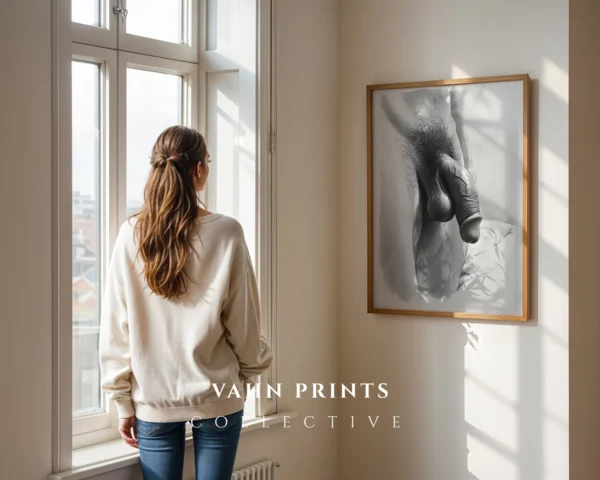 Minimalist Man Body Study Illustration Printable