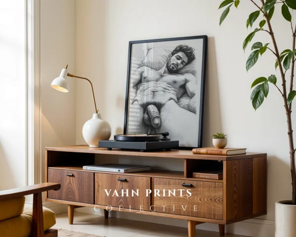 Classic Masculine Body Drawing Digital Decor