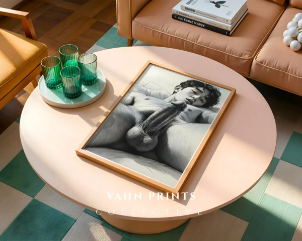 Minimal Male Figure Outline Art Print Download