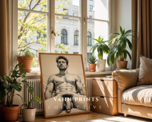 Classic Man Form Illustration Contemporary Decor