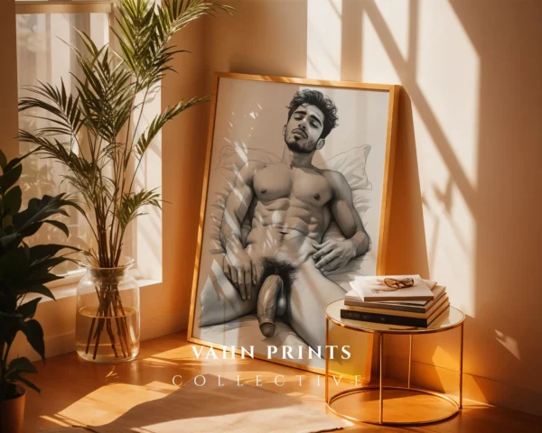 Abstract Modern Male Anatomy Wall Art