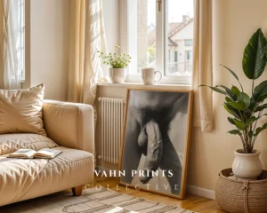Contemporary Male Body Study Printable Wall Art