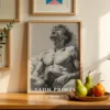 Classic Male Body Pose Illustration Digital