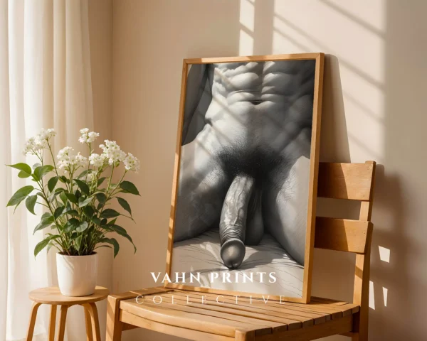 Minimal Clean Man Figure Study Printable