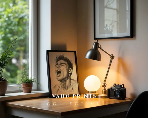 Abstract Artistic Man Body Form Digital Print