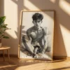 Contemporary Masculine Figure Body Art Wall Decor