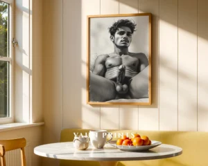 Minimalist Man Body Contour Digital Download