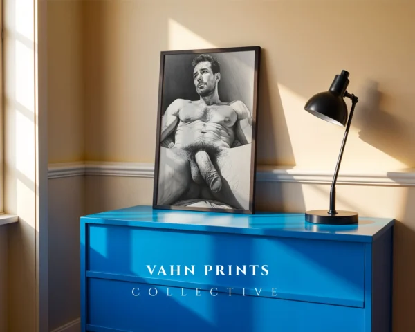 Stylized Masculine Body Illustration Printable