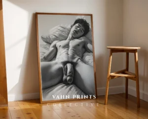 Minimal Clean Man Body Drawing Printable