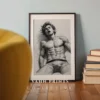 Modern Masculine Torso Illustration Wall Decor