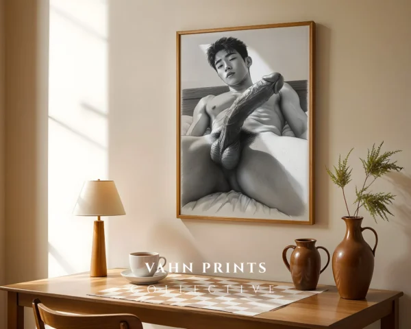 Classic Male Anatomy Study Digital Art Print