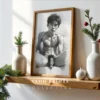 Abstract Artistic Male Body Shape Wall Art