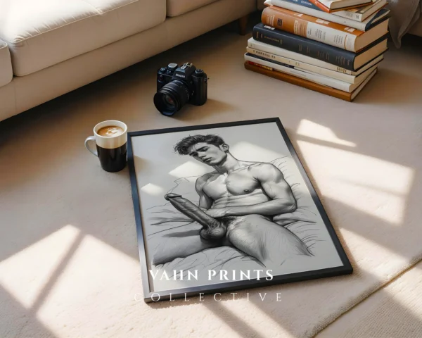 Modern Man Figure Anatomy Sketch Wall Art