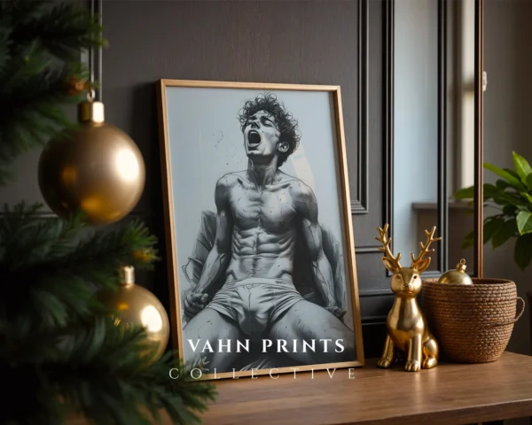 Minimal Clean Male Torso Art Print Download