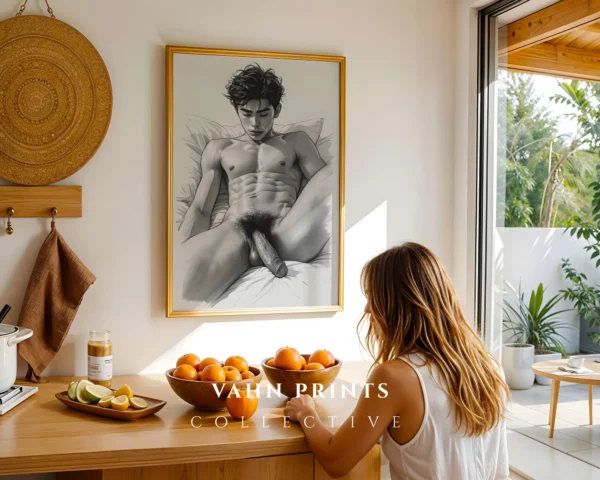 Minimalist Male Figure Proportion Printable