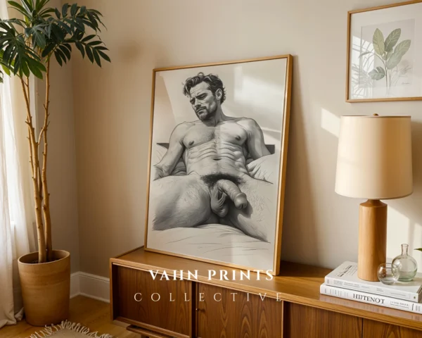 Minimal Clean Man Body Gesture Printable