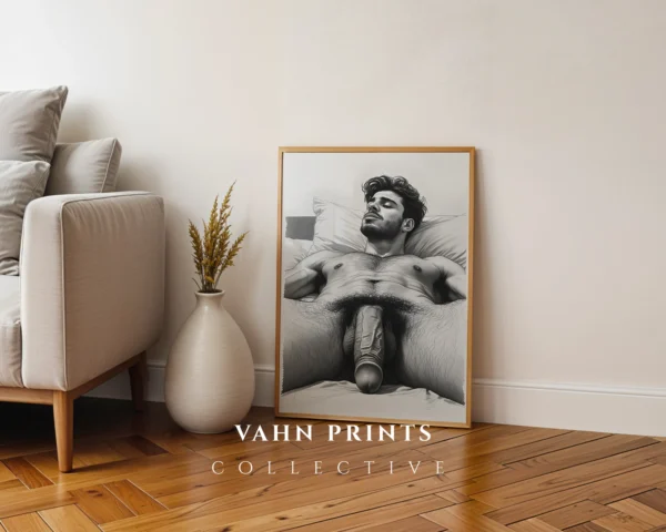 Contemporary Masculine Form Illustration Wall Art