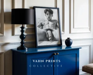 Modern Artistic Male Body Structure Print