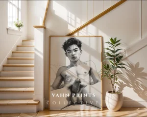 Abstract Male Figure Dynamics Wall Decor