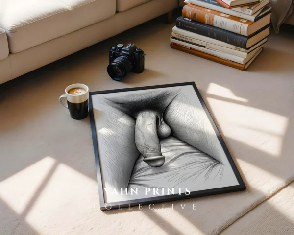 Stylized Man Body Structure Illustration Digital