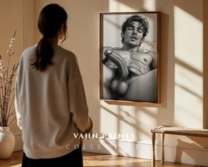 Abstract Artistic Man Figure Contour Digital