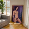 Anime Male Nude Poster Digital Download Modern Wall Art