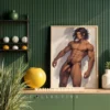 Printable Nude Male Anime Poster Digital Wall Art