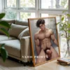 Digital Poster Anime Male Nude Printable Modern Room Decor