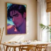 Digital Anime Male Nude Wall Art Modern Printable Poster