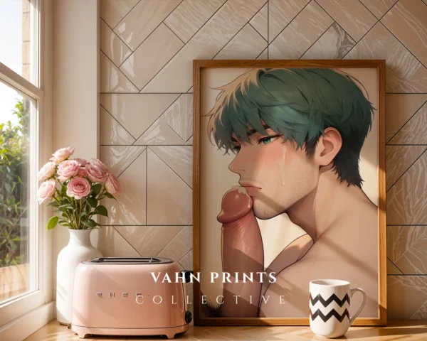 Digital Download Poster Nude Anime Male Modern Wall Art