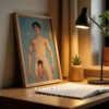 Anime Male Nude Digital Poster Printable Modern Wall Decor