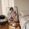 Digital Anime Male Nude Poster Printable Modern Wall Decor