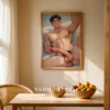 Modern Digital Poster Anime Male Nude Wall Art Printable
