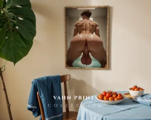 Digital Download Anime Male Nude Poster Printable Modern Wall