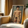 Printable Digital Poster Nude Male Anime Wall Art Modern