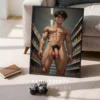 Digital Poster Anime Male Nude Modern Printable Wall Decor