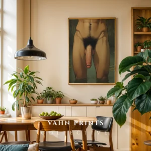 Modern Digital Poster Anime Male Nude Wall Art Printable