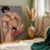 Anime Male Nude Poster Digital Printable Modern Wall Decor