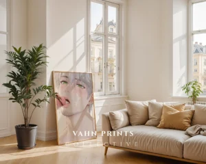 Printable Modern Wall Art Digital Anime Male Nude Poster