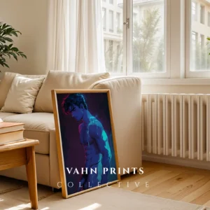 Modern Wall Art Anime Male Nude Poster Digital Printable