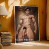 Anime Male Nude Digital Poster Modern Printable Wall Decor