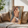 Digital Anime Male Nude Wall Poster Printable Modern Decor