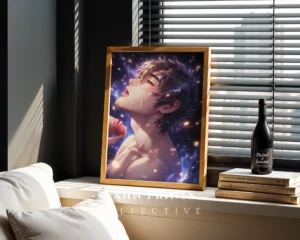 Digital Modern Wall Art Anime Male Nude Printable Poster