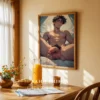 Digital Wall Art Modern Anime Male Nude Printable Poster