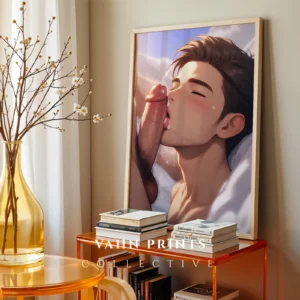 Sexy Anime Man Poster Digital Download Modern Wall Art