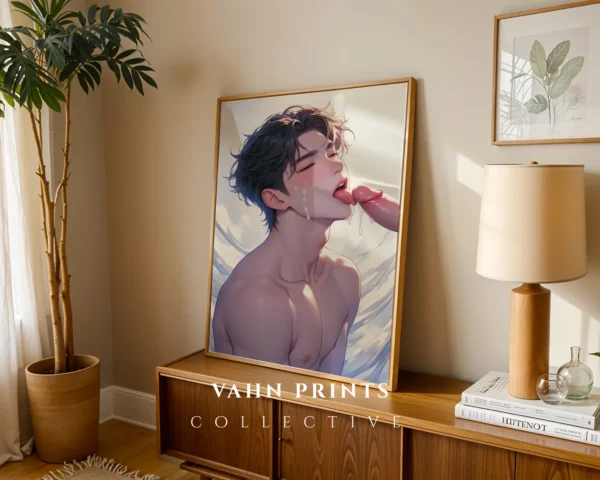 Hot Anime Guy Wall Poster Digital Download Modern Decor