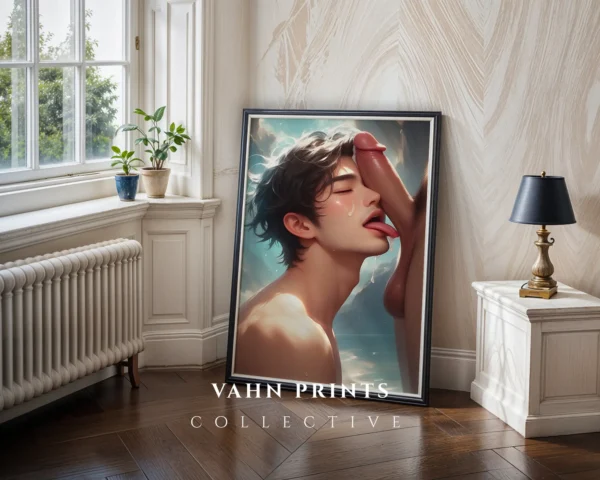 D230c_m1 Digital Download Hot Nude Anime Male Wall Art Poster